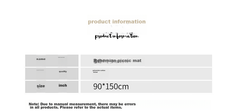 Jingxun Outdoor Tablecloth, Camping Tent Moisture-Proof Mat, Picnic Mat, Camping Blanket, Table Cover, Coffee Table Mat, 90*150cm 4