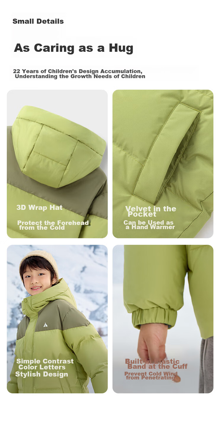 BALABALA Children's down Jacket, Boys And Girls Thickened Coat, Winter New Style Parent-Child Outfit, Baby Outdoor Wear 10