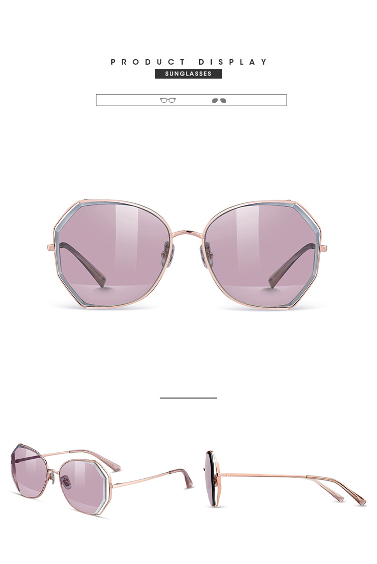 HELEN KELLER Polarized Sunglasses for Women, Large Frame Slimming Driving Glasses, UV Protection Eyewear H8826N11R 5