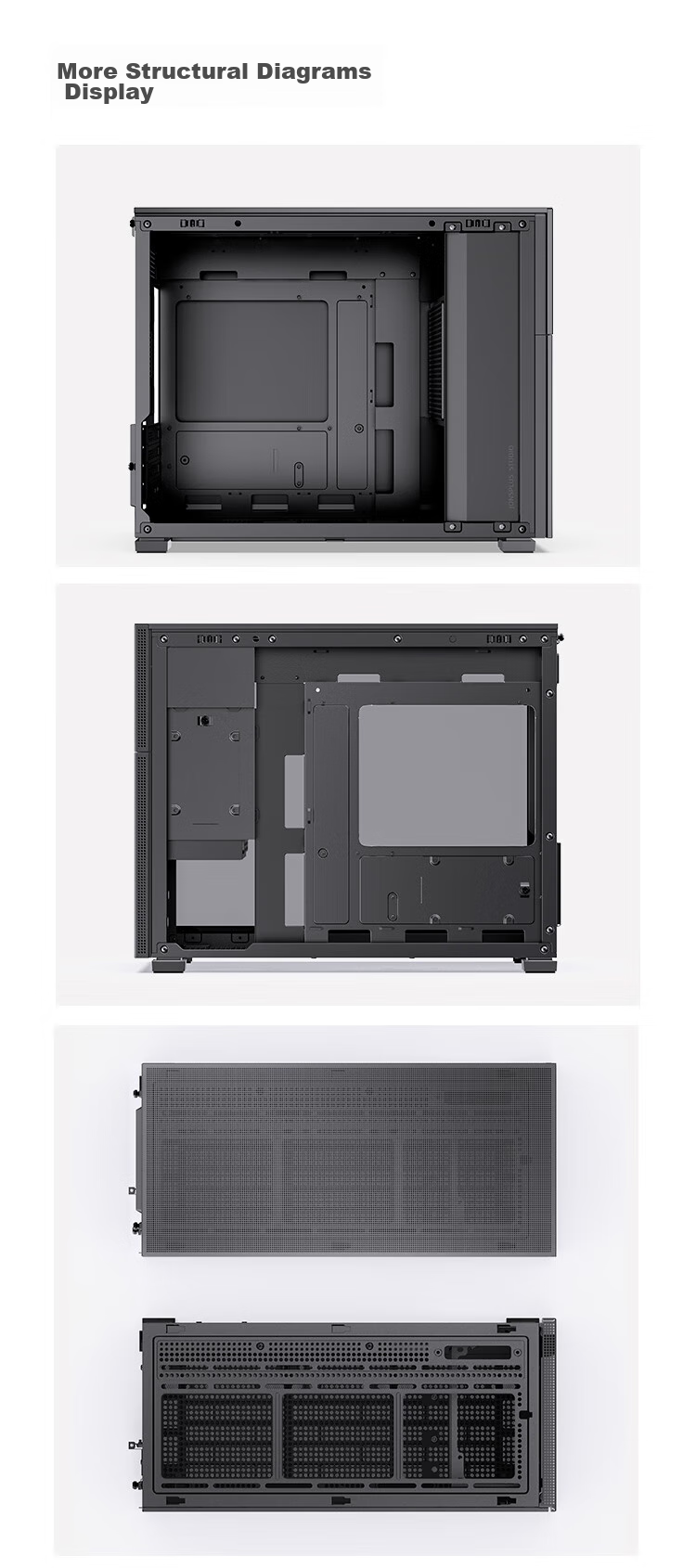 JONSBO D32 PRO White MATX Desktop Small Case (Side Panel, Motherboard, Adjustable Cable Management, Supports MATX Motherboard, ATX Power Supply, 240mm Radiator Mounting) 29