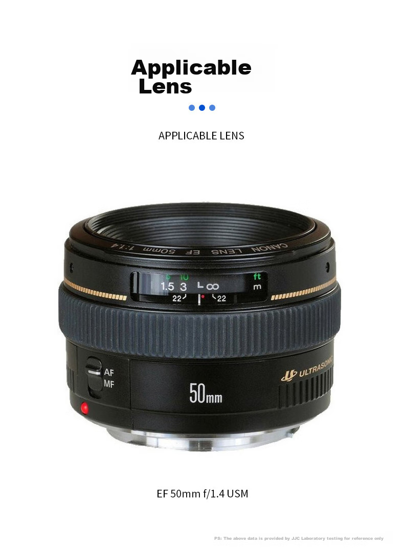 JJC Lens Hood for Canon EF 50mm F/1.4 USM, 58mm Prime Lens, Compatible with EOS 5D3/4, 6D2, 7D, 80D, 90D DSLR Cameras, Accessory ES-71II 6
