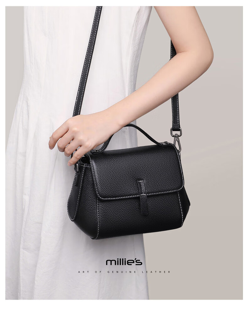 Millies Leather Handbag, Women's Crossbody Bag, Casual Tote And Shoulder Bag, Practical Birthday And Mother's Day Gift for Mom 3