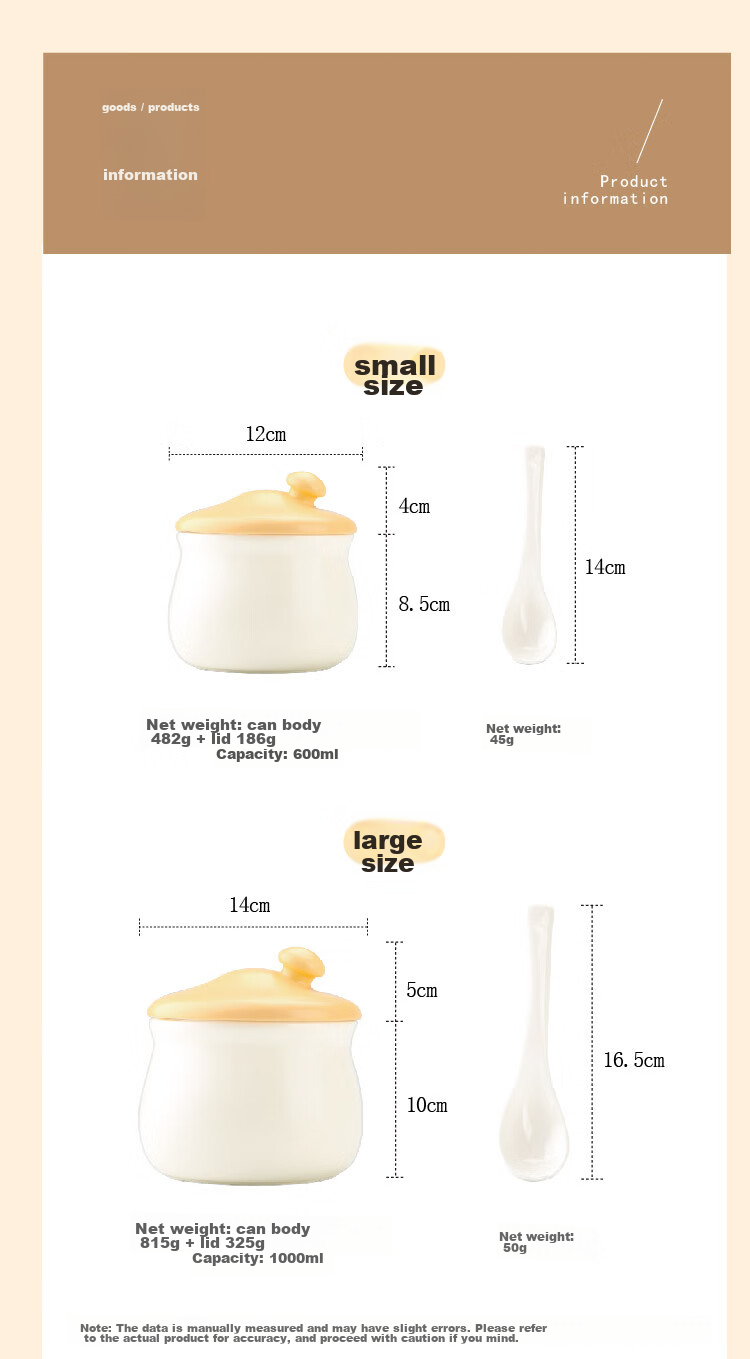 Shuke Ceramic Lard Jar, Heat-Resistant, for Storing Chili Oil And Spices, Food-Grade 12