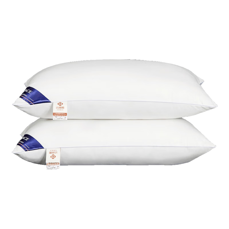 Grace Pillow, 7A Antibacterial Hotel-Grade Home Pillow Core, White Single Pillow, 45×70cm