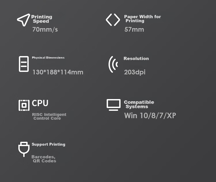 Deli DL-801P(NEW), Jingdong, Takeout Thermal Receipt Printer, Supermarket Retail Catering Milk Tea Shop Meituan Wolemei, 80mm Receipt Printer USB Model 21