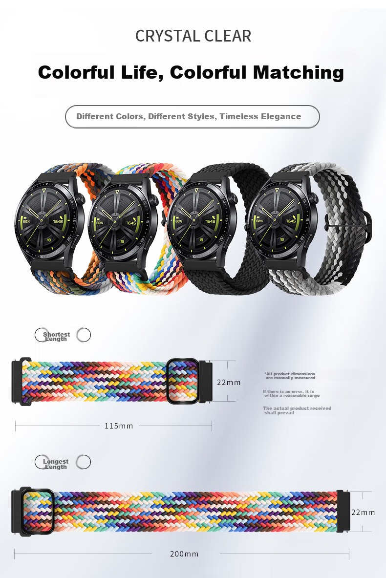 Weiqiantu [Magnetic Umbrella Buckle] Compatible with Huawei GT7/GT6/GT5/Pro Watch Band, Watch6/5/Pro/Watch4pro/Buds2 Watch Strap, GT3/4 Master 2 3