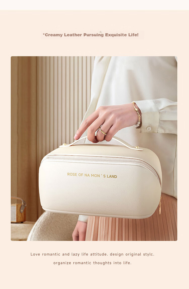 BAHAINIAO Multifunctional Portable Cosmetic Bag, Large Capacity Handheld Travel Makeup Organizer for Women, Stylish Toiletry Bag 13