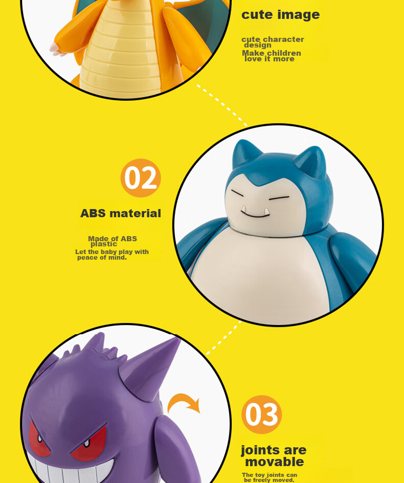 ZhuangChen Pokemon Pokeball Transforming Toy, Pikachu Six-In Cool Birthday Gift 11