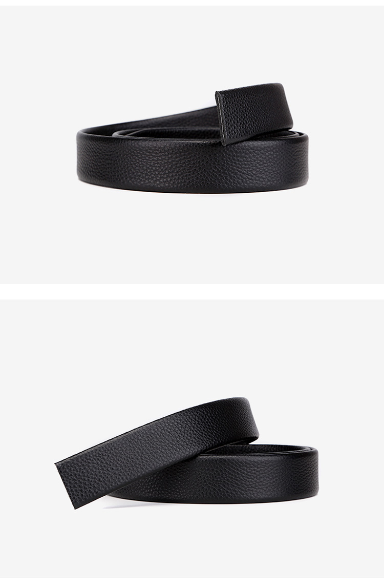CROCODILE Men's Belt, Top-Grain Leather, No Pin Buckle, with Holes, Casual Belt for Men, Waist Belt ZT068 11