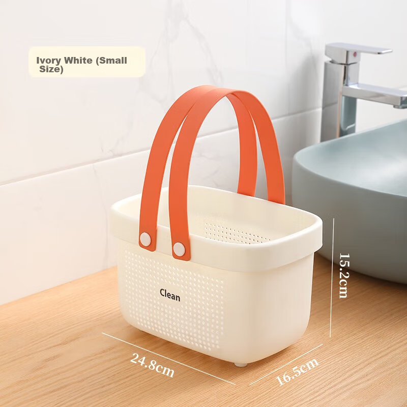 Weijian Portable Shower Caddy, Bathroom Toiletry Organizer, Student Bathing Basket, Convenient Laundry Hamper for Bathroom And Dormitory