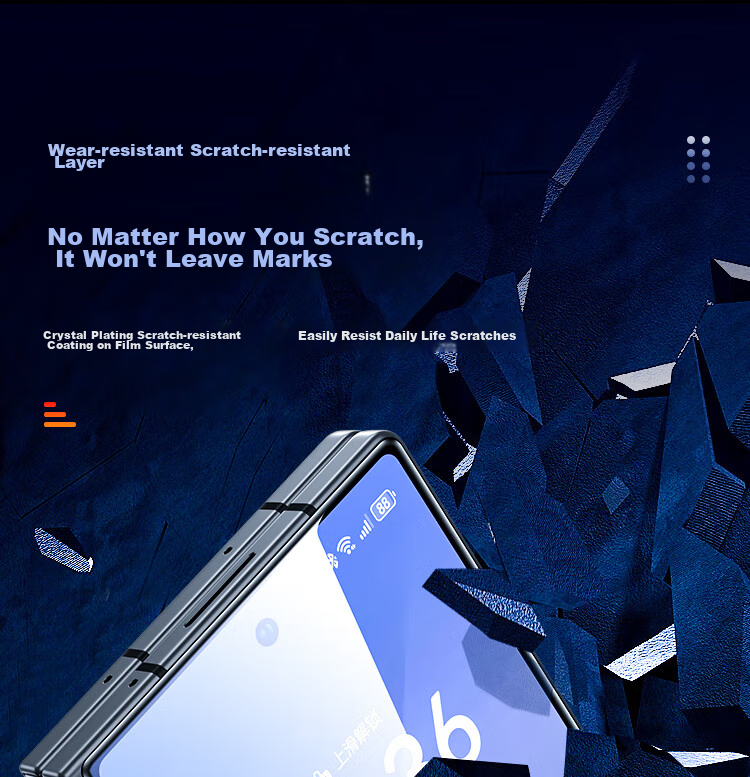 BIAZE Tempered Glass Screen Protector for Samsung Z Fold5 Outer Screen, Foldable Phone Protective Film, Full Coverage Anti-Scratch Wear-Resistant Low Fingerprint High Definition Front Screen Protective Glass JM846 5
