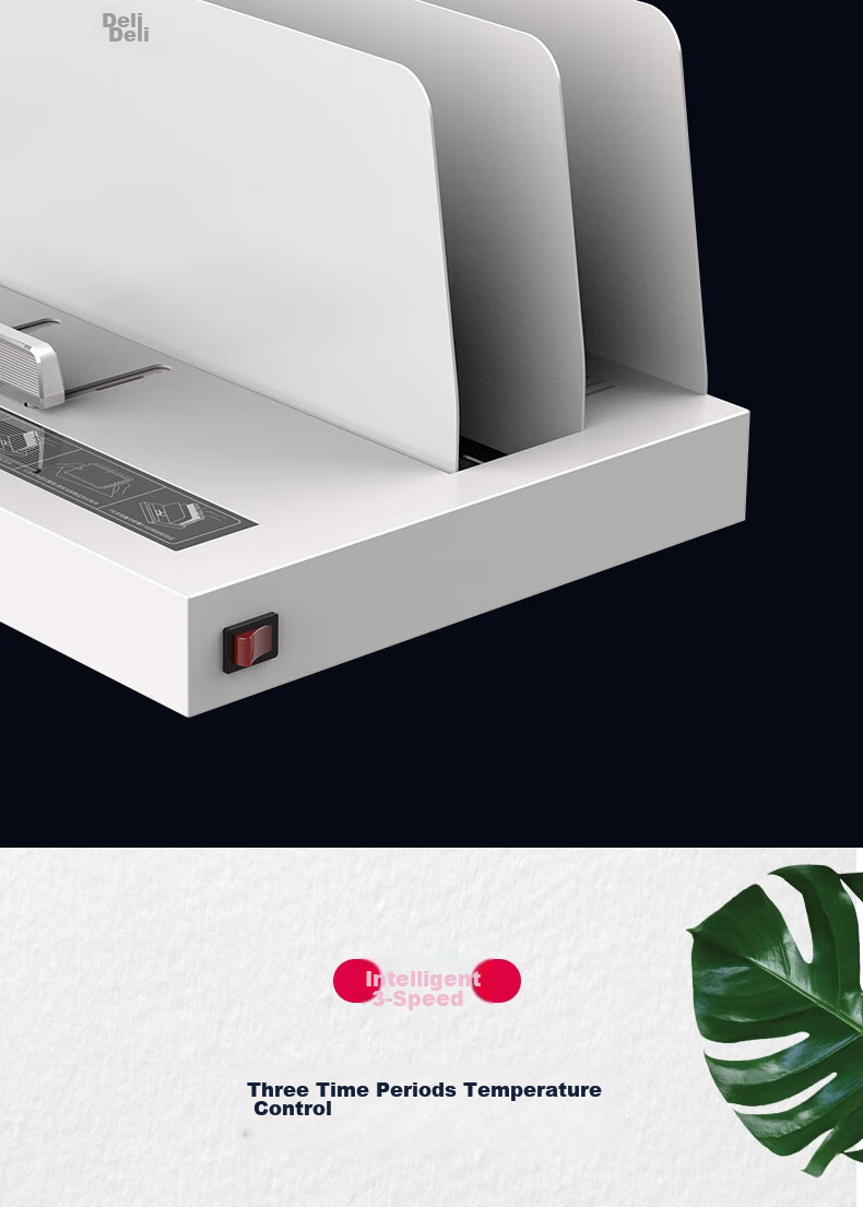 Deli 22mm Contract Tender Document File Hot Melt Glue Binding Machine, Hot Melt Financial Voucher Binding Machine, Non-Destructive Glue Binding, Intelligent Temperature Control, 14672 13