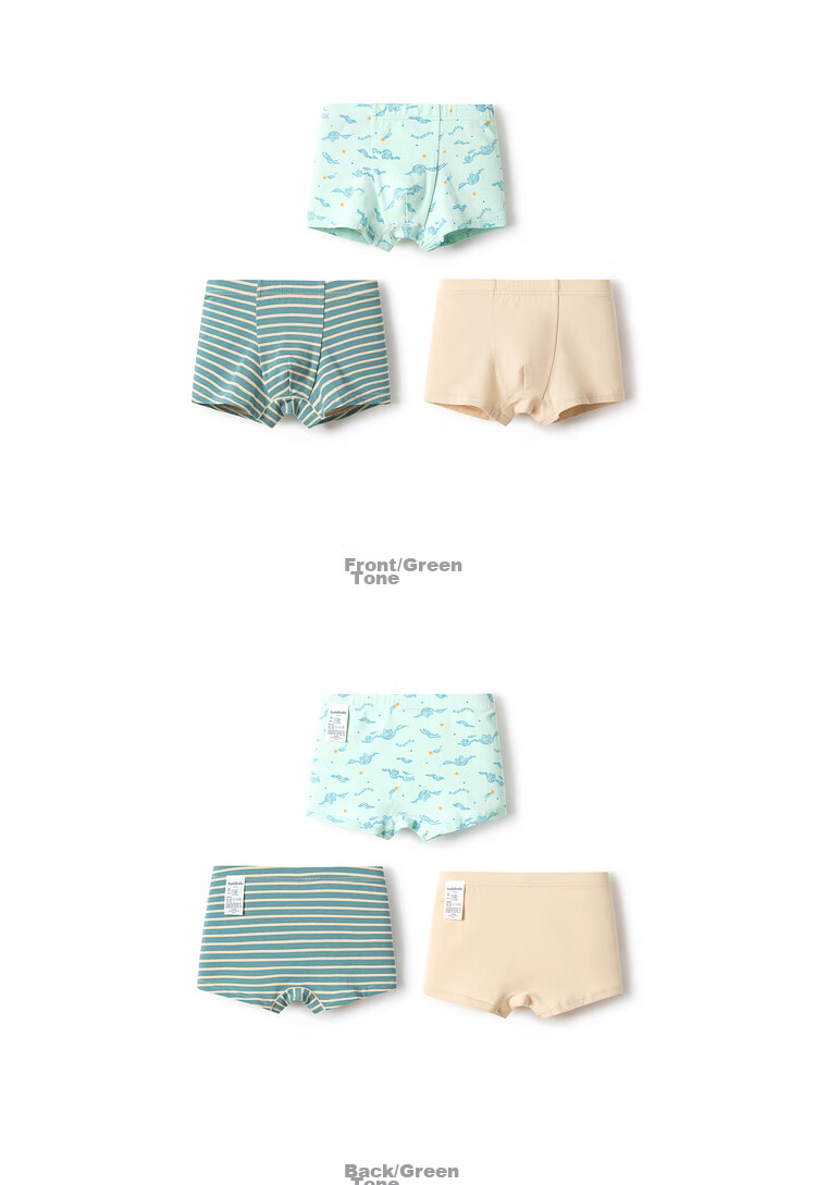 BALABALA Boys' Boxer Briefs, Cotton Shorts, for Toddlers And Older Children, No Wedgie, Cute Three-Pack, 208924170103 23