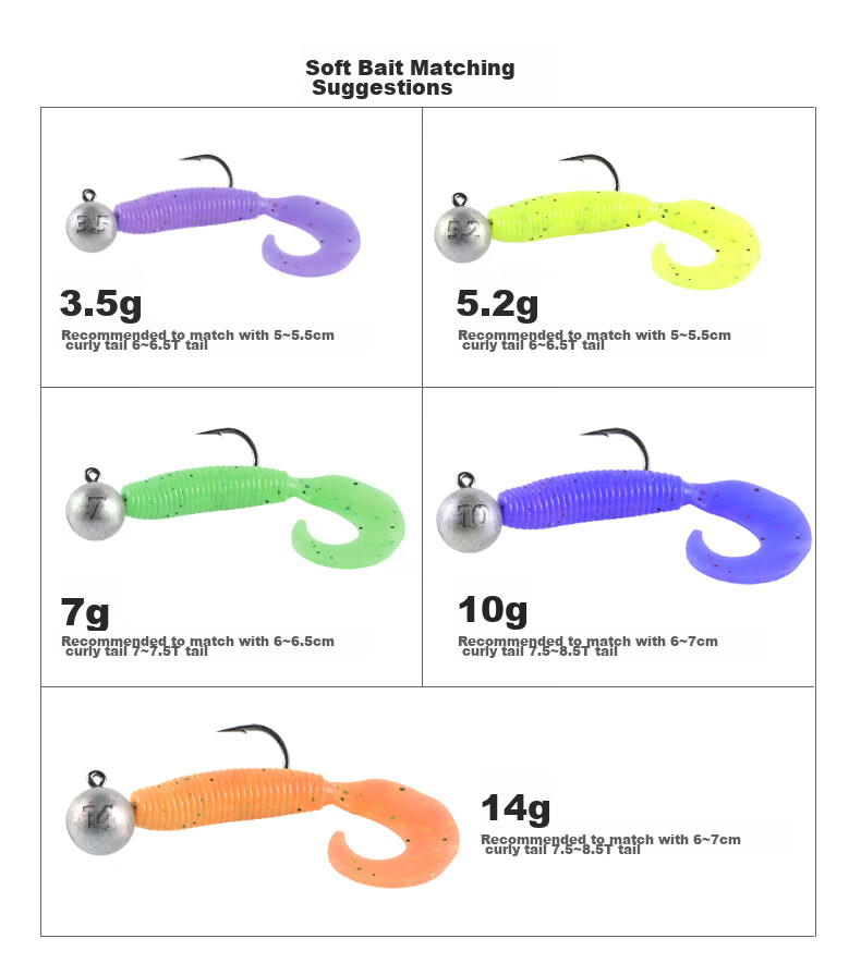 BKK Triple Reinforced Lead Head Hook Lure Soft Bait Hook Curved Shank Hook Anti-Snagging Bottom Hook for Bass And Mandarin Fish Fishing 3