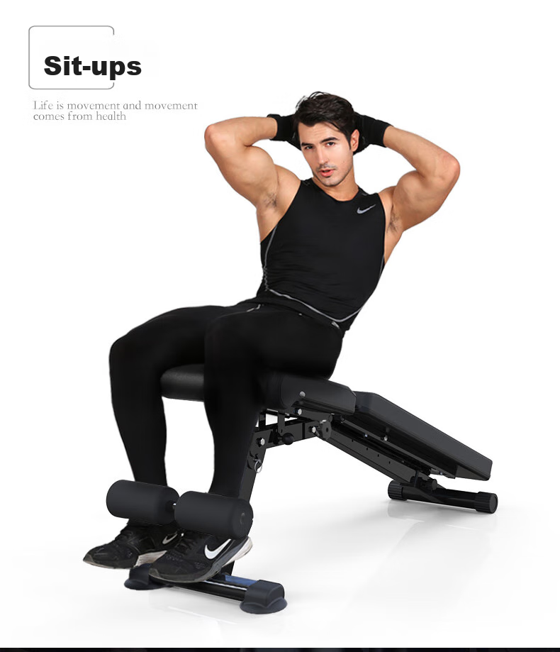 GK Dumbbell Bench, Multifunctional Foldable Fitness Chair, Home Gym Equipment, Foldable Abdominal Trainer, Bench Press Chair, Weightlifting Bench 5
