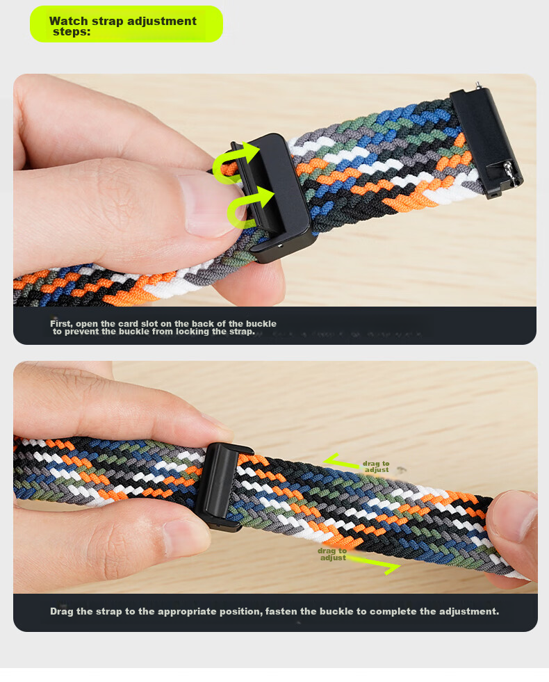 CangHua Compatible Magnetic Woven Watch Band for Huawei Watch GT7/7Pro/GT6/6Pro/GT5/GT5Pro/GT4/GT3Pro/watch6/6Pro/5/4Pro/3 11