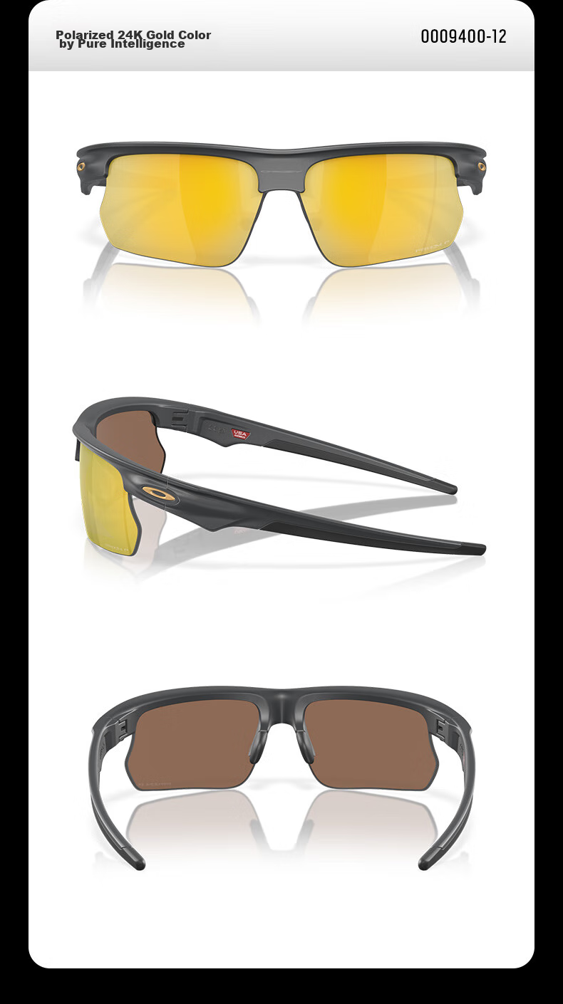 OAKLEY Outdoor Sports Sunglasses for Men And Women, BISPHAERA 0OO9400, Spectrum Smart Black-02 10