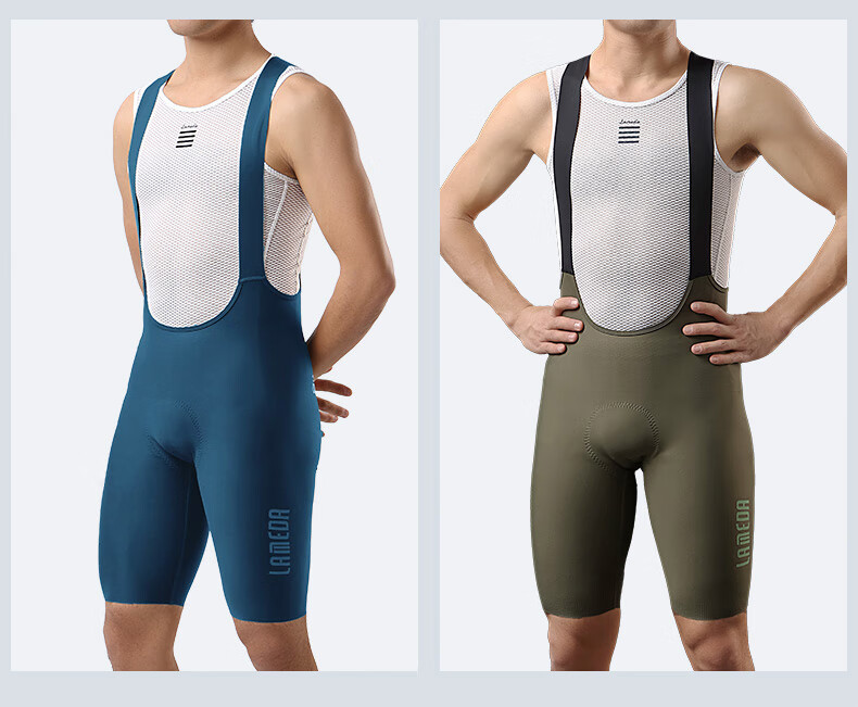 Lameda Cycling Shorts, Bib Shorts, One-Piece Shorts for Men, Summer Professional Mountain And Road Bike Shorts, Moonlight Blue, XL 18