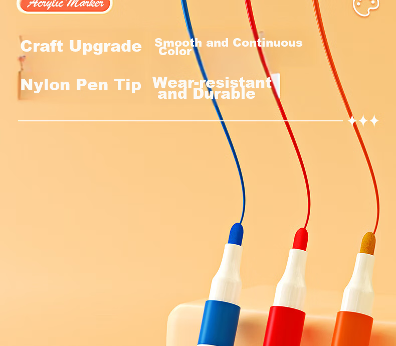 M&G Stationery, 36-Color Acrylic Markers, Children's And Student Watercolor Pens, Drawing Brushes, Waterproof Hand-Drawing, Guka Graffiti, Birthday And Graduation Gift, APMT3309 13