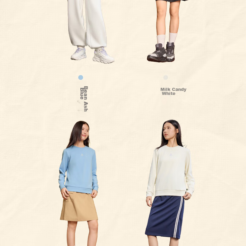 361° Women's Sweatshirt, Spring Fleece-Lined Jacket, Sports Casual Round Neck Long-Sleeve Pullover Top, 662344801D-2 4