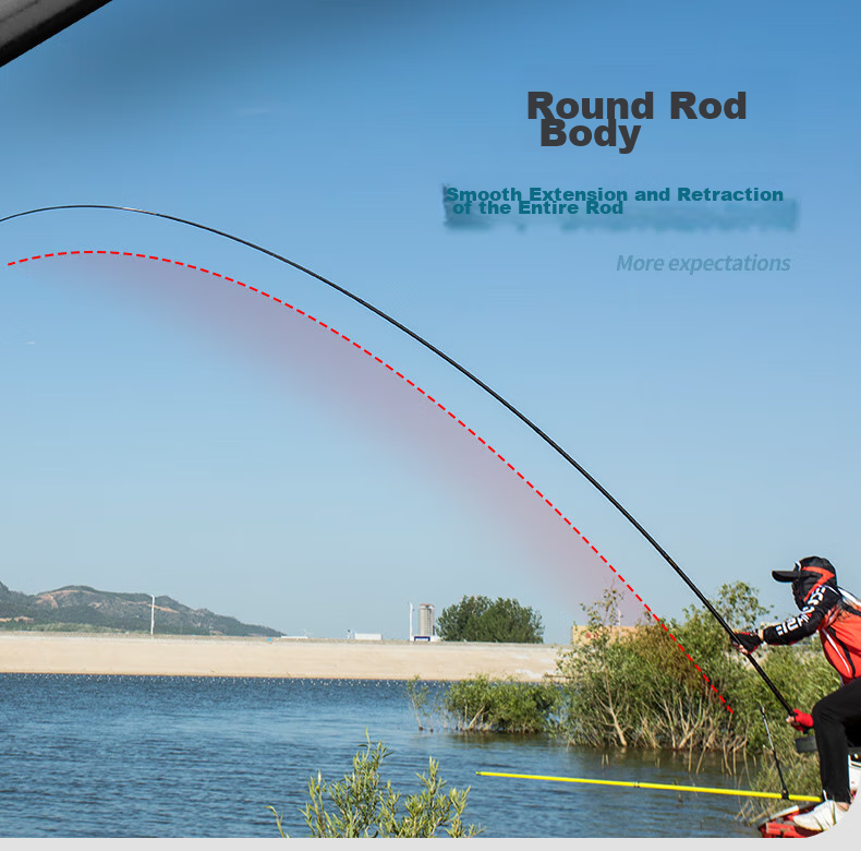 Grsaed Fishing Rod, Ruyi Battle Axe Model, 6.3 Meters Big Fish Rod, Carbon Fiber Hand Rod, 19 Sections Platform Fishing Rod, Lake And Reservoir Giant Fish Rod, Carp Rod 15