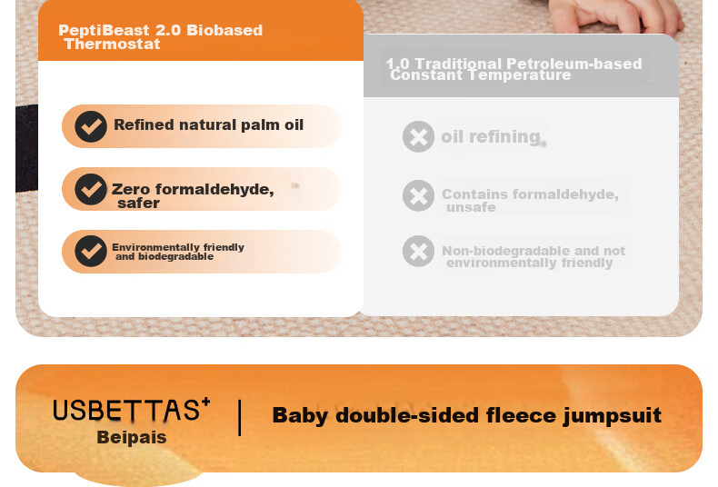 Beitaisi Baby Clothes Autumn Winter Padded Onesie, Thickened Warm Cute Fluffy Baby Outdoor Cotton Jacket Romper 4