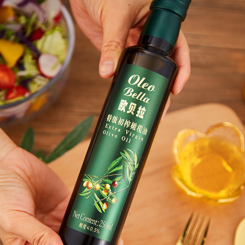 欧贝拉（Oleo Bella）【保真橄榄油】西班牙原油进口特级初榨橄榄油 250ml食用油可沙拉