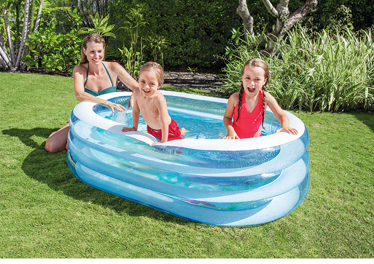 INTEX Dinosaur Volcano Slide Park Water Pool, Baby Slide Thickened Sprinkler Pool 249*191*149cm 57444 2