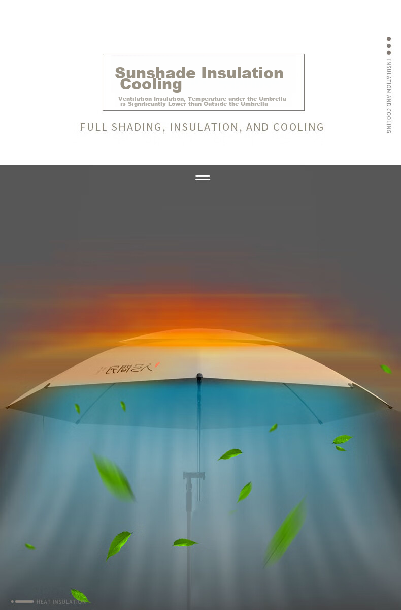 Minjianyiren New Fishing Umbrella, Outdoor Sunshade Umbrella, Walking Stick Fishing Umbrella, Ground Insert, Sun Protection, Windproof, Omnidirectional Double-Bend Rain-Proof, 2.2 Meters 6