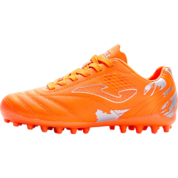 JOMA Children's Soccer Shoes for Boys And Girls, Youth Students MG Short Studs Breathable Football Training Shoes, Orange, Size 35