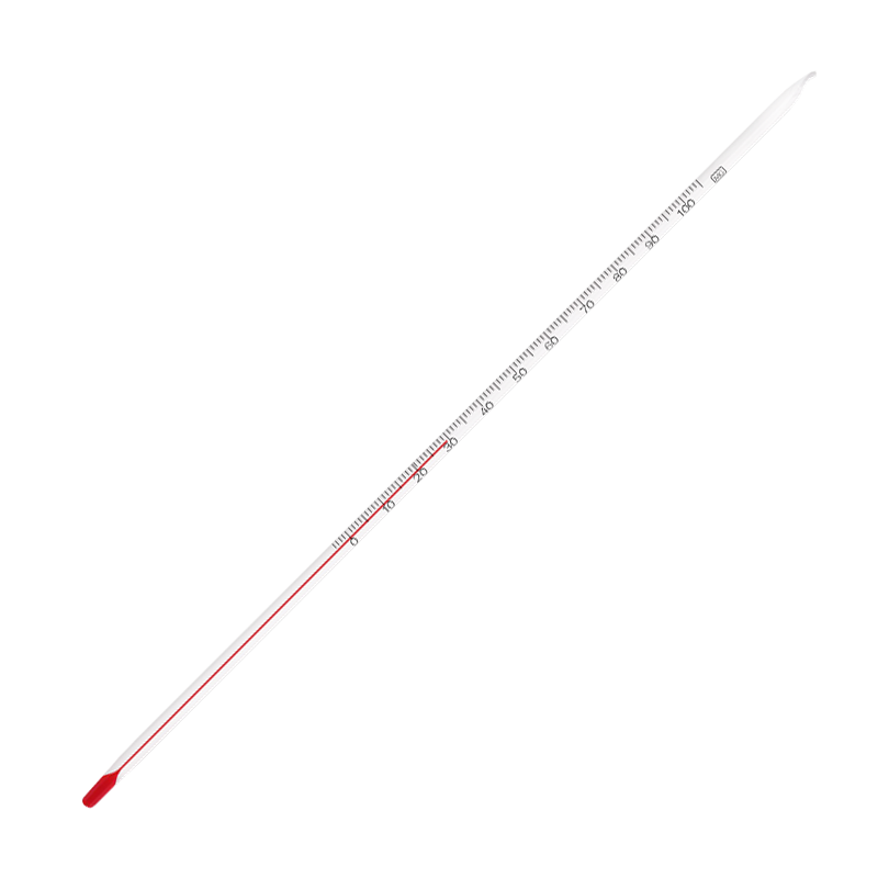 CONJANT Glass Thermometer 0-100℃ Alcohol Glass Rod Temperature Meter for Water, Air, and Liquid Measurement