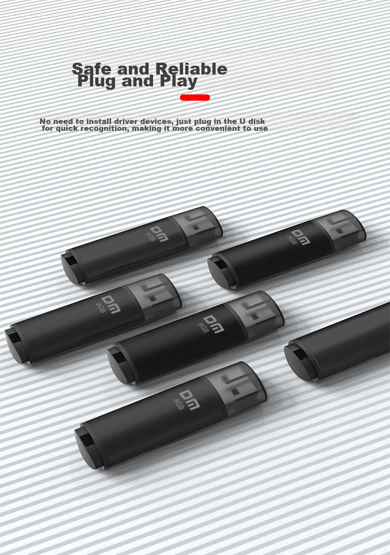 DM Daimai 8GB USB2.0 Flash Drive PD204 Black Bid And Tender Small USB Drive for Corporate Bidding, Computer And Car Use 3