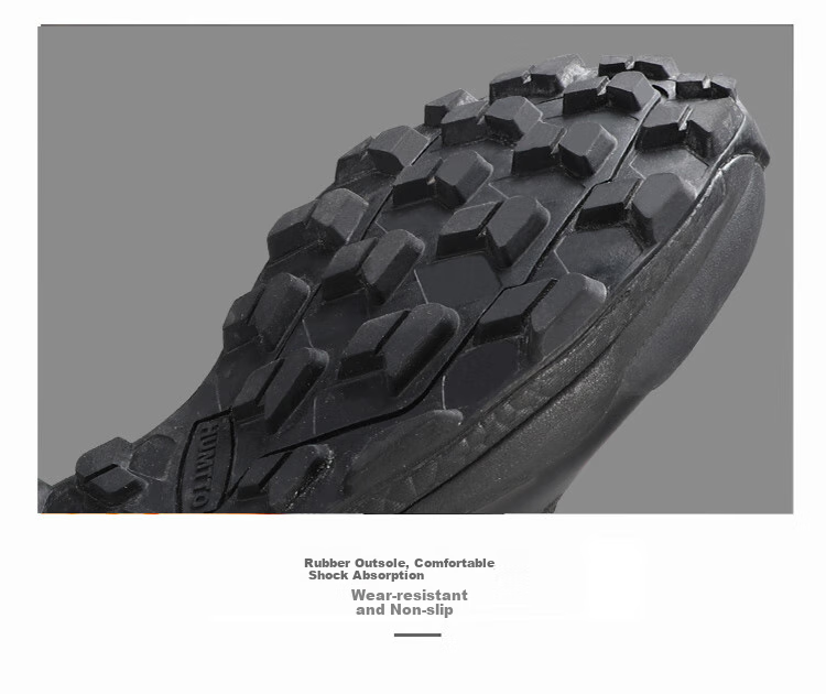 HUMTTO High-Top Hiking Boots for Men, Non-Slip Wear-Resistant Trekking Shoes with Rotating Buckle, Portable Lace-Up Casual Men's Shoes, Black, Size 44 11