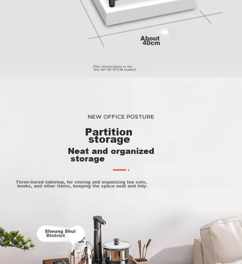OLENOUFENG Side Table, Small Apartment Coffee Table, Sofa Side Cabinet, Tea Table, Home Storage Rack, Simple Storage Shelf, Floor-Standing Storage Rack 4