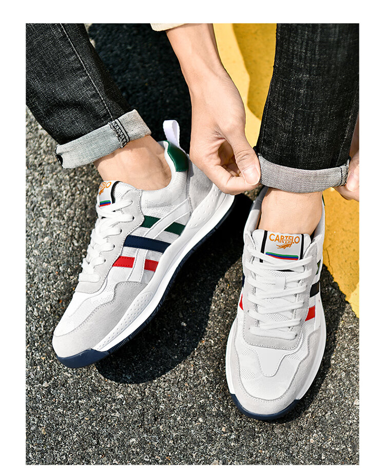 CARTELO Men's Shoes, Breathable Casual Sports Sneakers, Autumn And Winter Outdoor Jogging Hiking Travel Retro Versatile Classic New Style 10