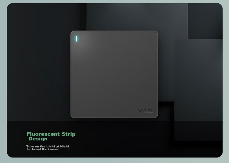 BULL Switch Socket G12 Series, Single Pole Double Throw Switch, Wall Large Panel G12K112, Space Gray, Concealed Installatio 18