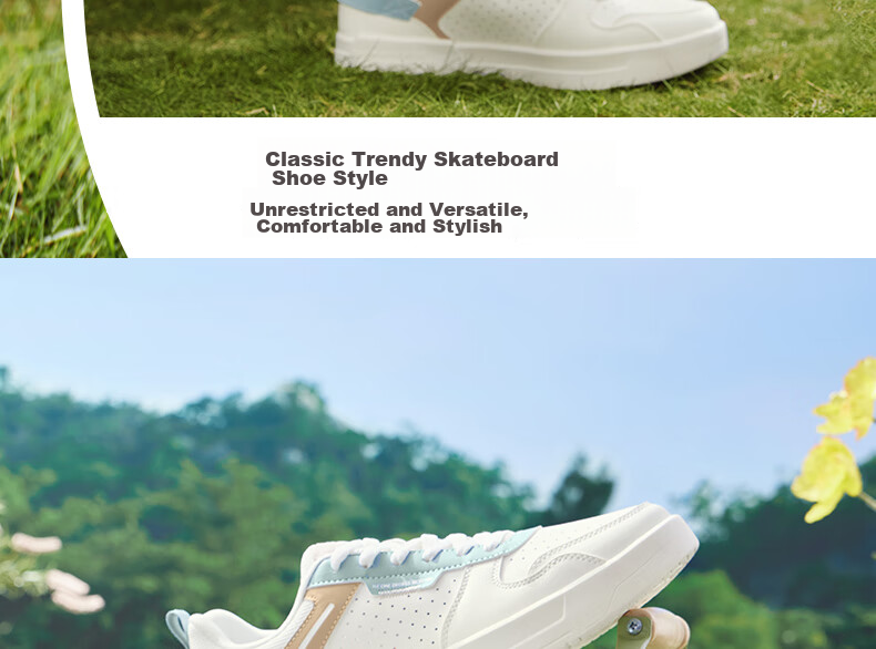 361° Men's Sports Shoes, Spring And Summer Retro Versatile Thick-Soled Warm White Casual Sneakers, Model 672136611-10 30