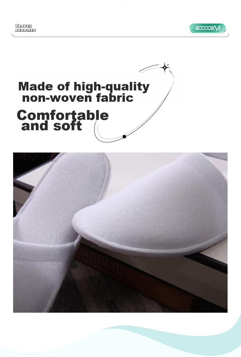 40,000 Kilometers 5 Pairs Disposable Slippers Autumn Winter Guest Home Hotel Non-Slip Thickened Indoor Unisex Travel Portable 4