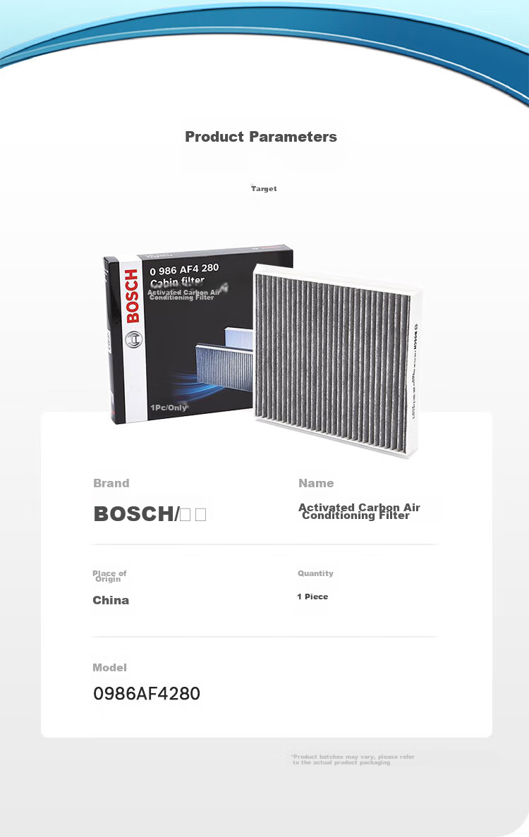 BOSCH Activated Carbon Air Conditioning Filter, Car Air Conditioning Filter, Air Conditioning Filter Element 4280, for Ford Focus 2005-2010 Models 9