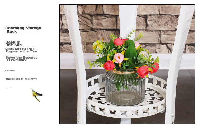 Anerya European Iron Balcony Flower Rack with Multiple Layers, Indoor And Outdoor Planters for Pothos And Spider Plants, Thickened Flower Stand 10