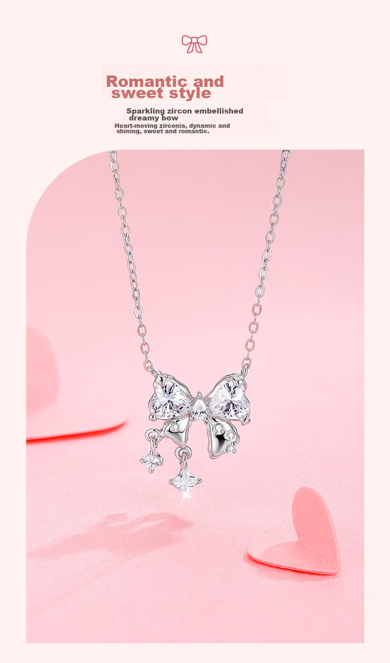Kadiro Heartbeat Sweet Dream Necklace for Women 925 Silver Pendant Clavicle Chain New Year Birthday Gift for Girlfriend 5