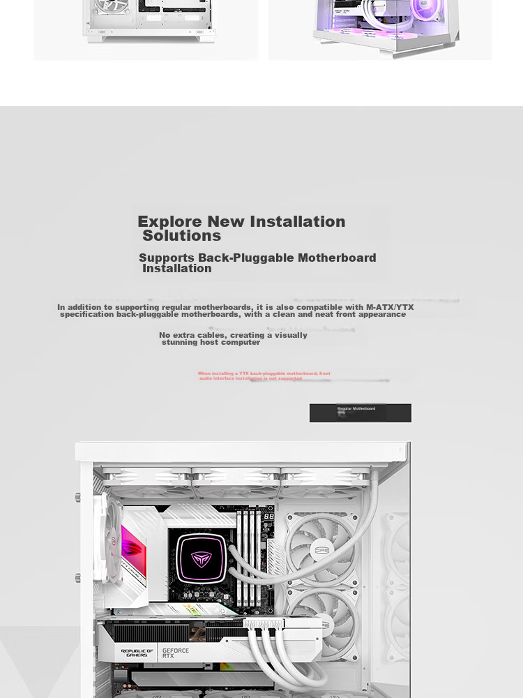 PCCOOLER Fenghua B310 Black Computer Case (MATX/Glass Side Panel/Supports 360mm Water Cooling/Large Ventilation Mesh) 3