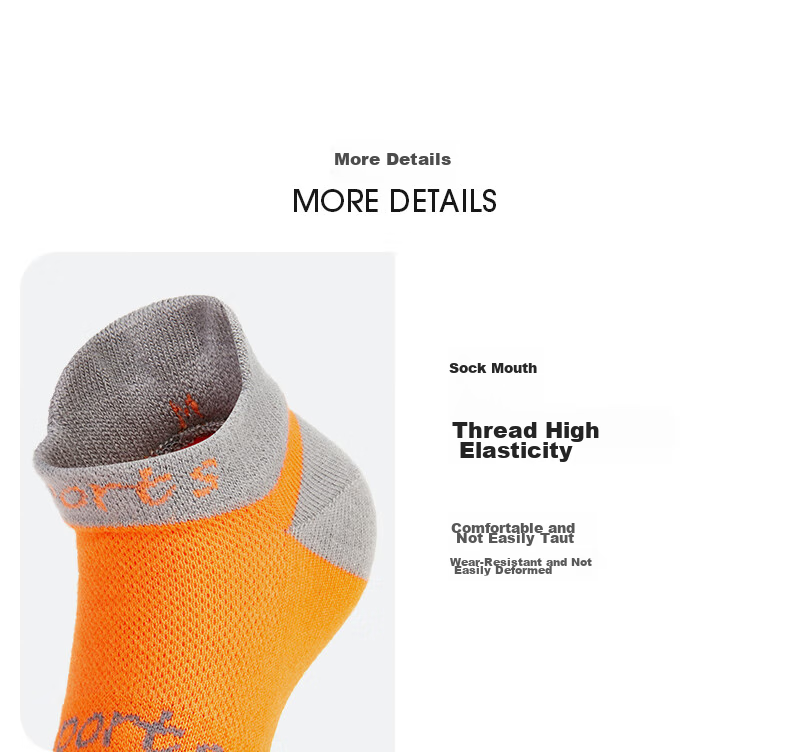 TFO Competition-Grade Quick-Dry Five-Toe Socks, Breathable Running Socks, Outdoor Hiking Trail Socks A2202310 Orange 17