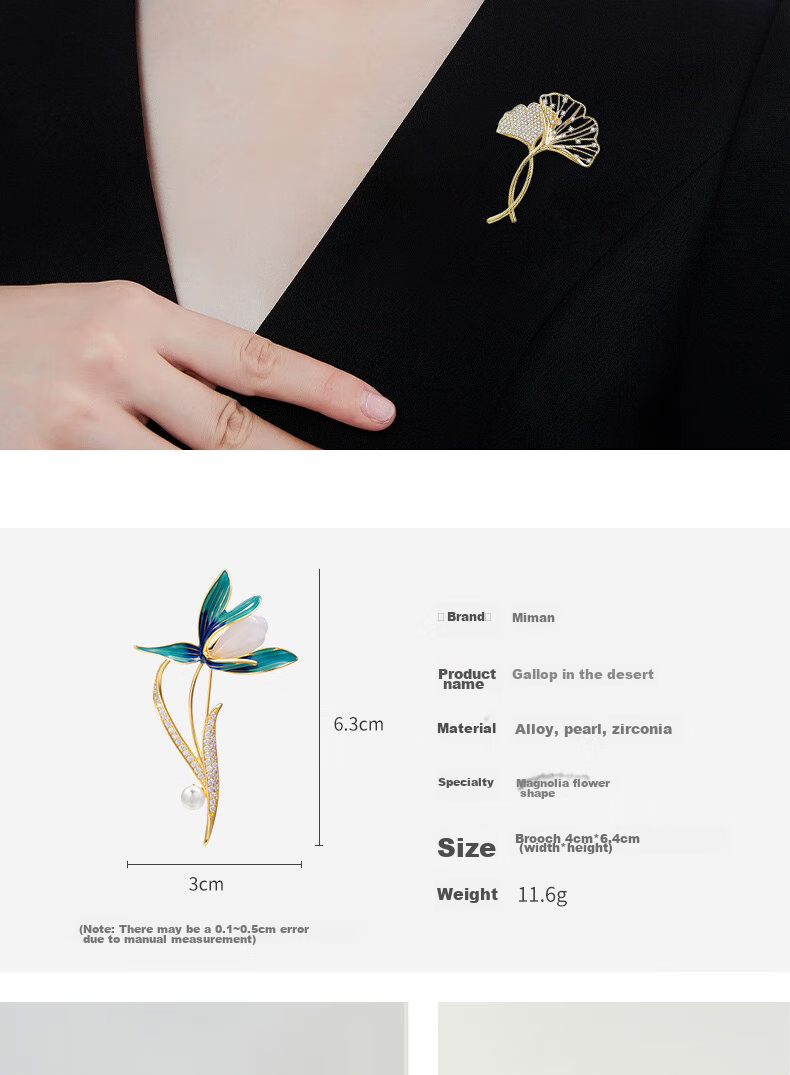 MIMORE Brooch, High-End Women's Luxury Elegant Gift Box Set, Exquisite Niche Practical Jewelry, Birthday Gift for Mom And Elders 10