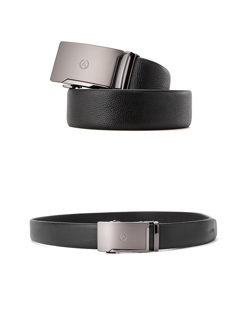Aokang Men's Automatic Buckle Belt, Top-Grain Leather, Business Trouser Belt, Birthday Gift for Husband 13