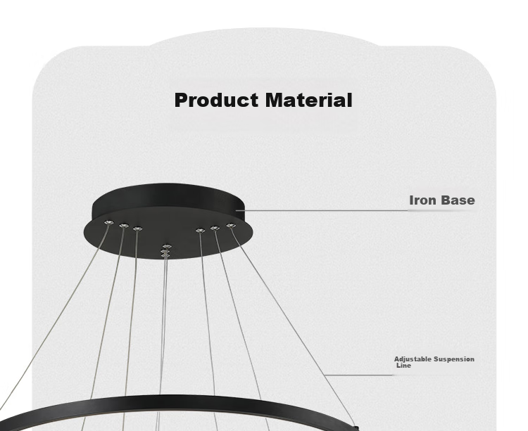 NVC Pendant Light, Modern Minimalist Chandelier, Bar Light, Nordic Style Decorative Lamp, Fashionable Dining Pendant Light, 70 Watts 15