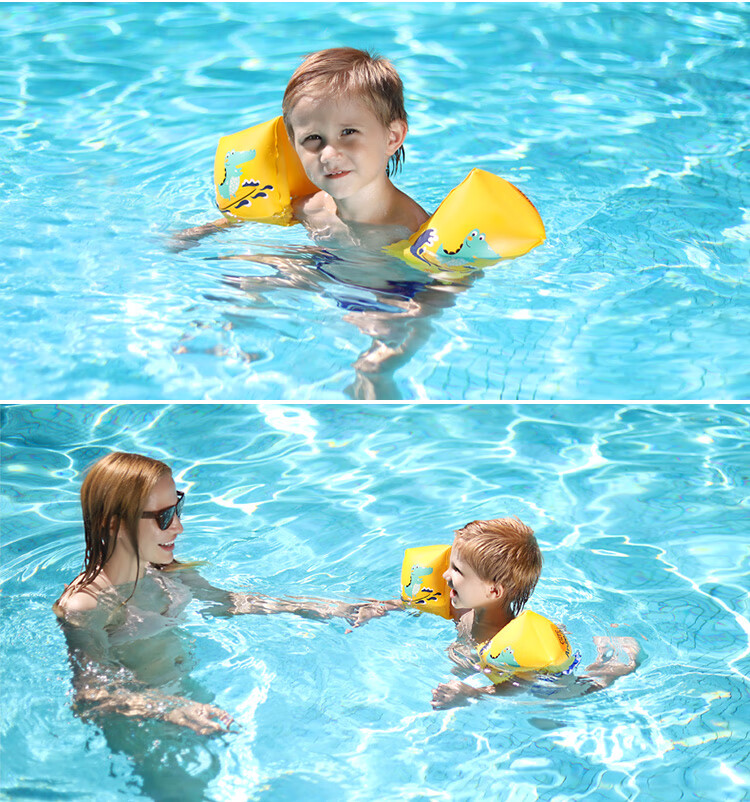 Swimbobo Children's Swimming Arm Rings, Baby Swim Rings, Water Sleeves, Swimming Rings, Children's Swimming Equipment BO1100 Pink Dinosaur 10