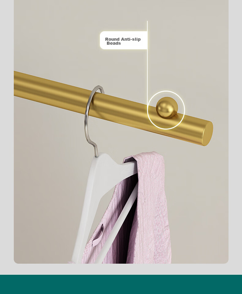 Jialiren Coat Rack, Modern Light Luxury Rock Plate Metal Floor-Standing Clothes Hanger for Living Room, Nordic Bedroom Garment Stand 8