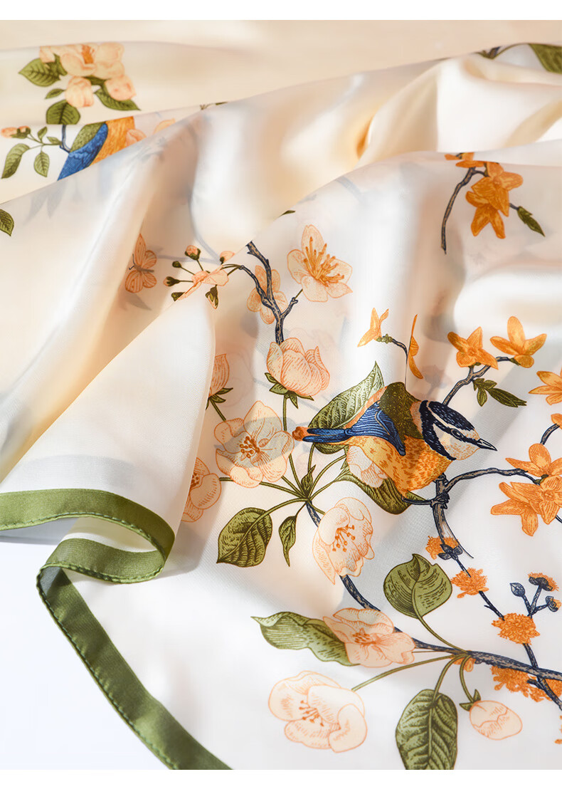 Hangsifu Silk Scarf for Women, Summer Gift Box, Shawl, Outer Wrap, Practical Birthday Present for Mom And Wife, Mid-Autumn Festival Gift 9