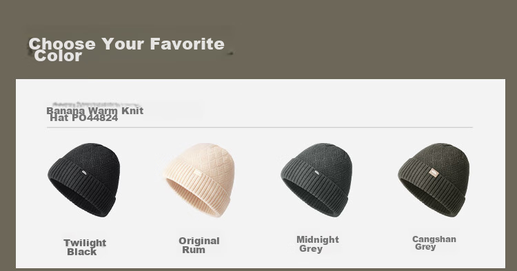 Beneunder Winter Hat for Men And Women, Knitted Beanie, Cold-Proof Warm Cap, Face-Slimming Woolen Hat, New Year Gift, Black 15